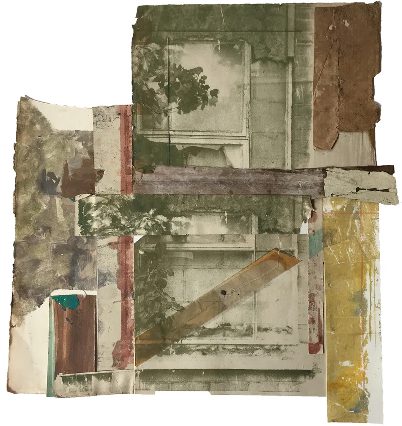 Screenprint of a derelict window