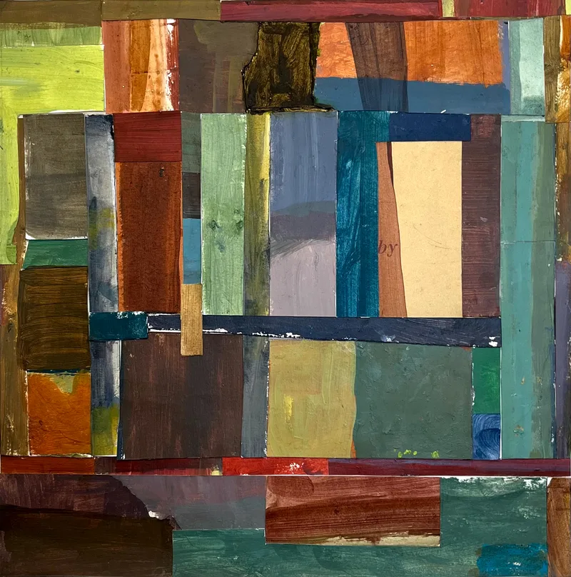 Painted collage