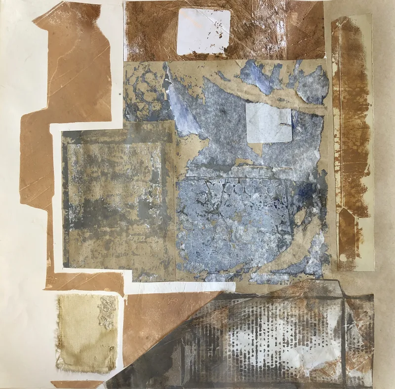 Print and Collage from packaging envelopes