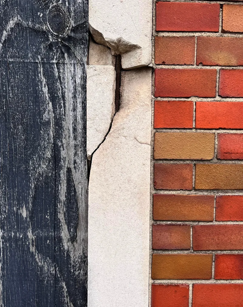 A crack in some masonry