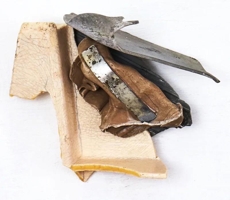 Washed up plastic assemblages