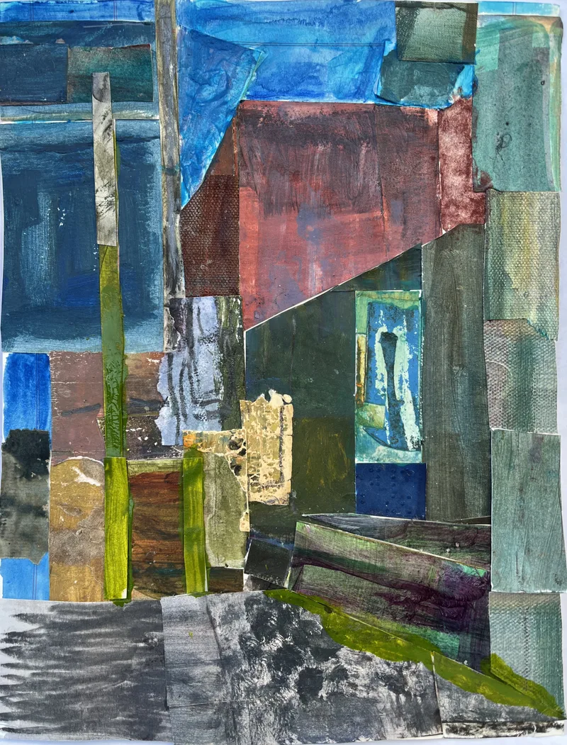 looking down an alleyway